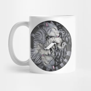 Yin-Yang Cats: Grey Tabby Mug